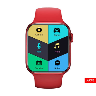 新品AK76 IWO Plus 3.0智能手表女士男士游戏SmartWatch蓝牙通话系列6 1.75英寸远程摄像头