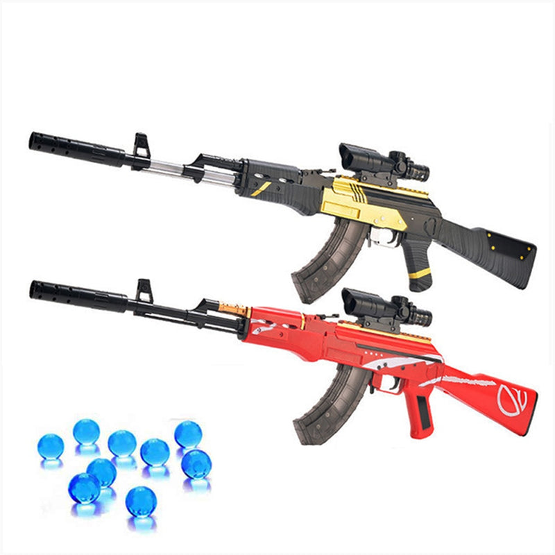 男孩玩具枪AK 47户外CS射击枪武器与子弹水凝胶球气枪彩弹枪武器儿童礼物