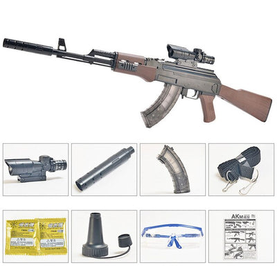 男孩玩具枪AK 47户外CS射击枪武器与子弹水凝胶球气枪彩弹枪武器儿童礼物
