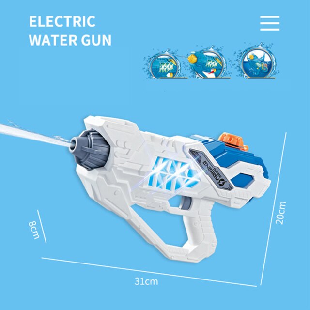 水枪玩具水枪儿童礼物电动水枪SummerWaterToys孩子们户外游戏高压水枪玩具射击
