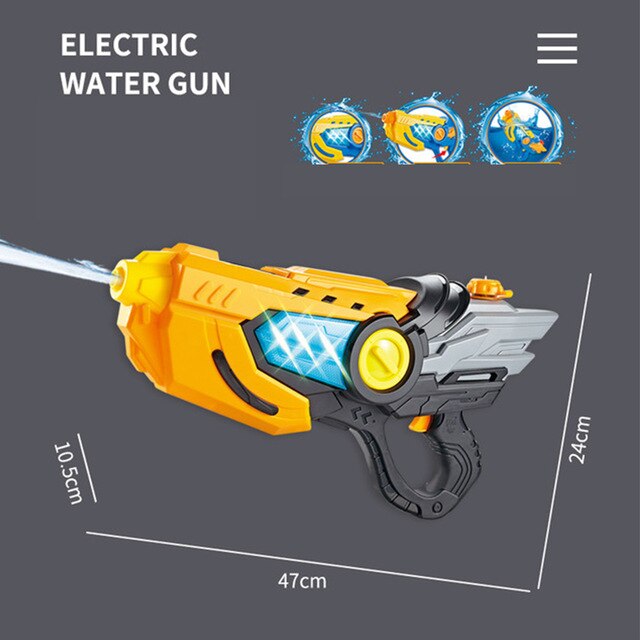 水枪玩具水枪儿童礼物电动水枪SummerWaterToys孩子们户外游戏高压水枪玩具射击