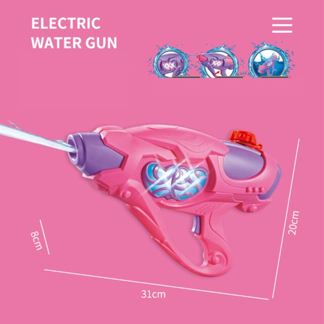 水枪玩具水枪儿童礼物电动水枪SummerWaterToys孩子们户外游戏高压水枪玩具射击