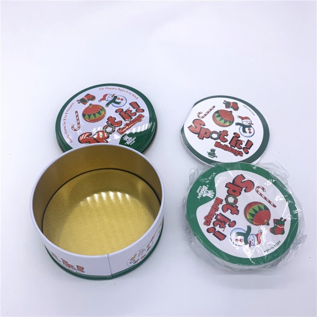 新的《冰雪奇缘》现货和桌卡游戏桌桌游桌游儿童现货卡露营金属锡盒玩具